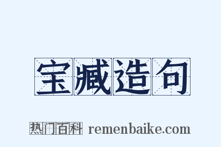 宝臧造句是什么意思的图片